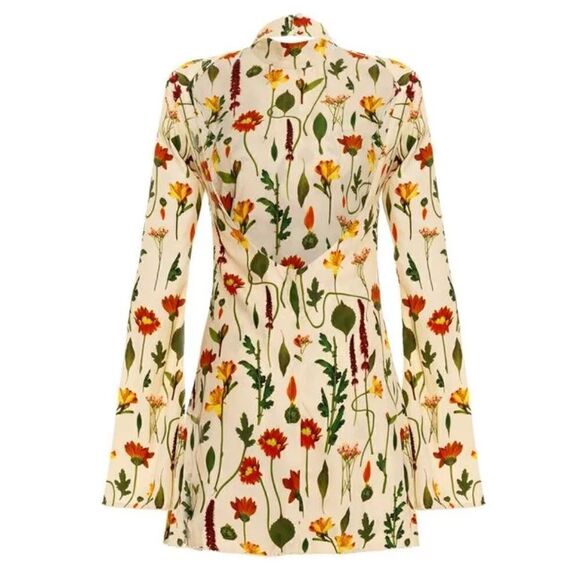 NWT Agua by Agua Bendita  Sur Primavera Silk Jacquard Mini Dress Large - Picture 12 of 16